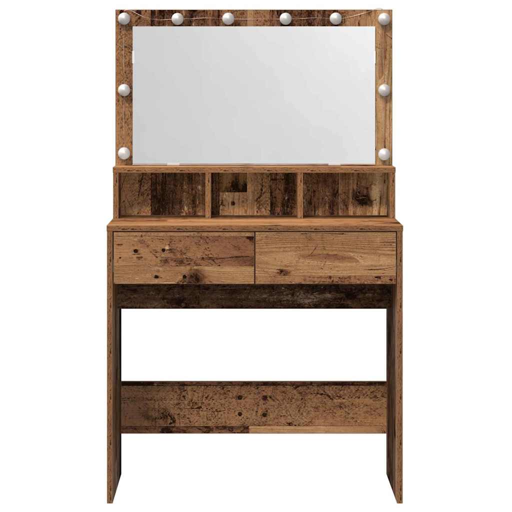 Toaletni stol Staro drvo 80 x 41 x 134,5 cm Konstruirano drvo