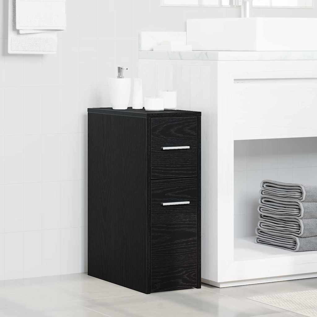 Set namještaja za kupaonicu Zidne Crni hrast 22 x 44 x 61.5 cm