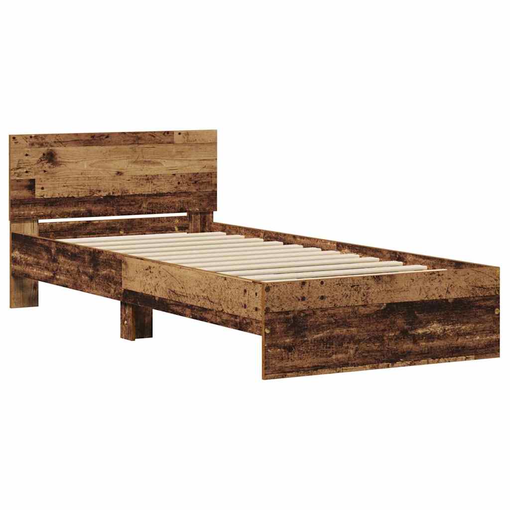 Krevetna konstrukcija Staro drvo 90 x 200 cm Konstruirano drvo