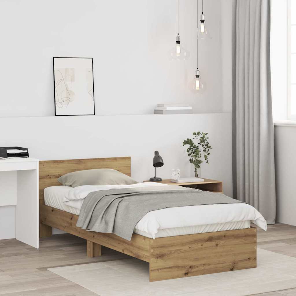 Krevetna konstrukcija Zidne Umjetnički hrast 90 x 200 cm