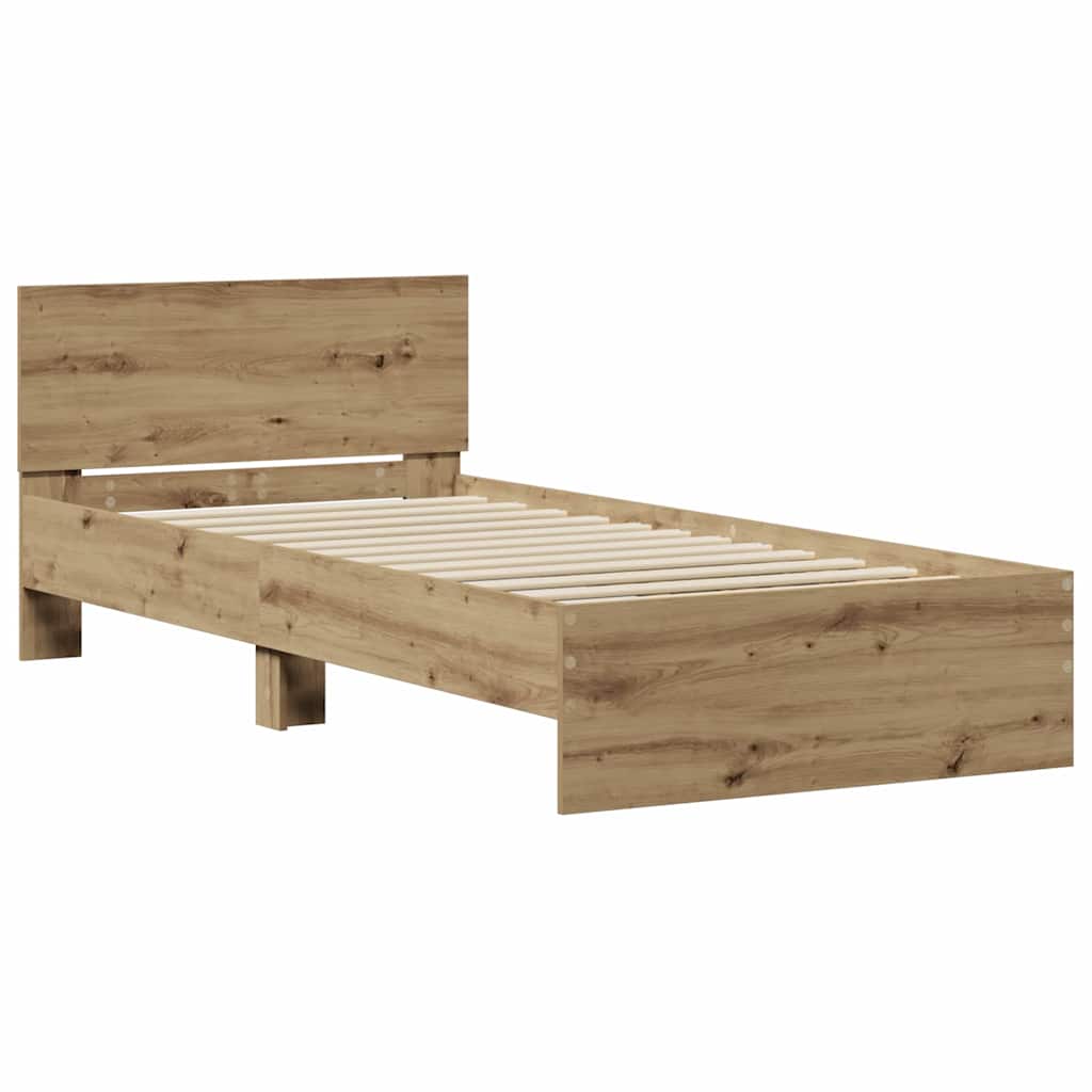 Krevetna konstrukcija Zidne Umjetnički hrast 90 x 200 cm