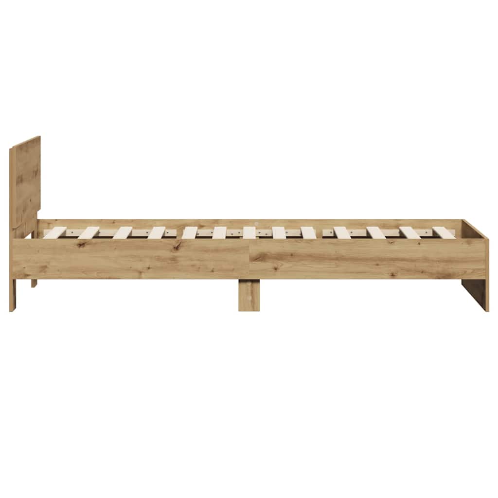 Krevetna konstrukcija Zidne Umjetnički hrast 90 x 200 cm
