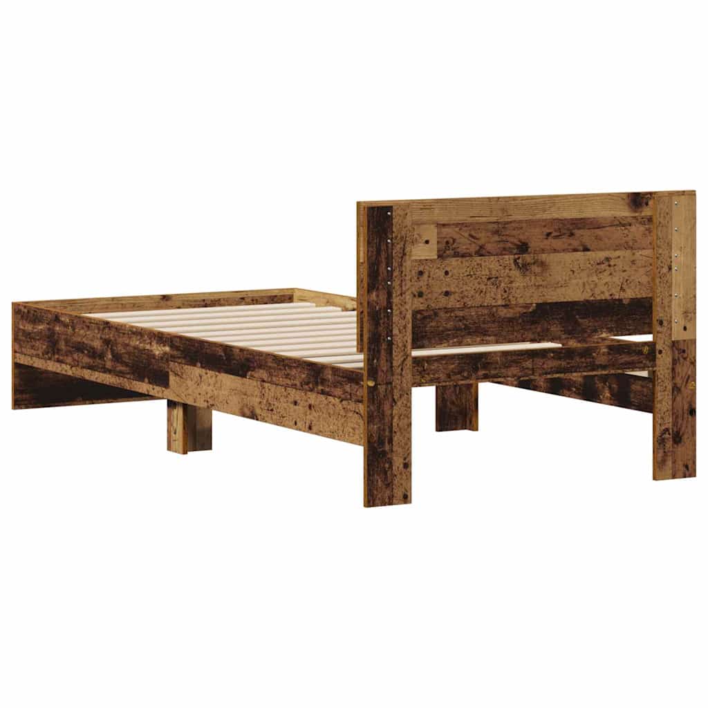 Krevetna konstrukcija Staro drvo 75 x 190 cm Konstruirano drvo