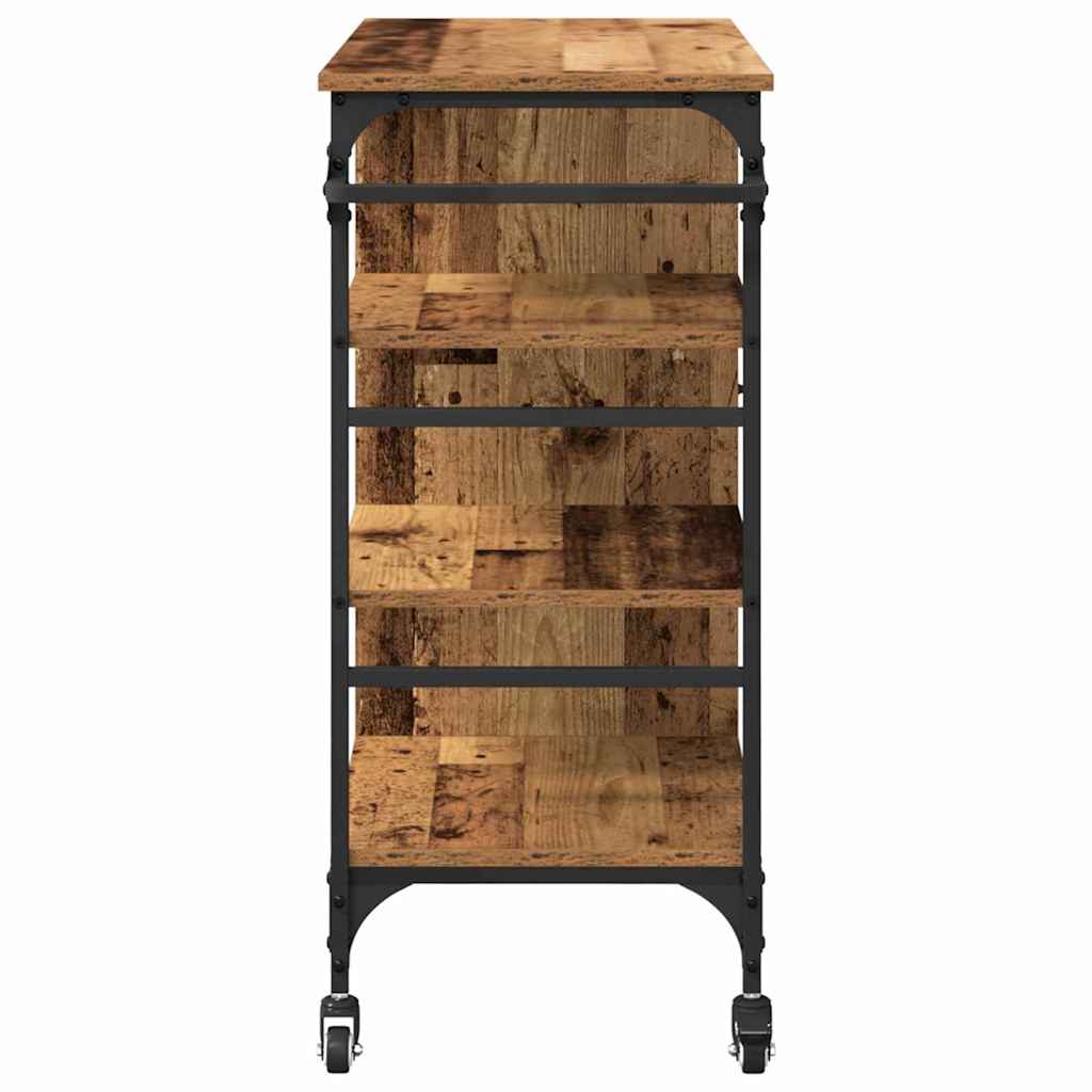 Kuhinjski kolica Staro drvo 87.5 x 39 x 84.5 cm