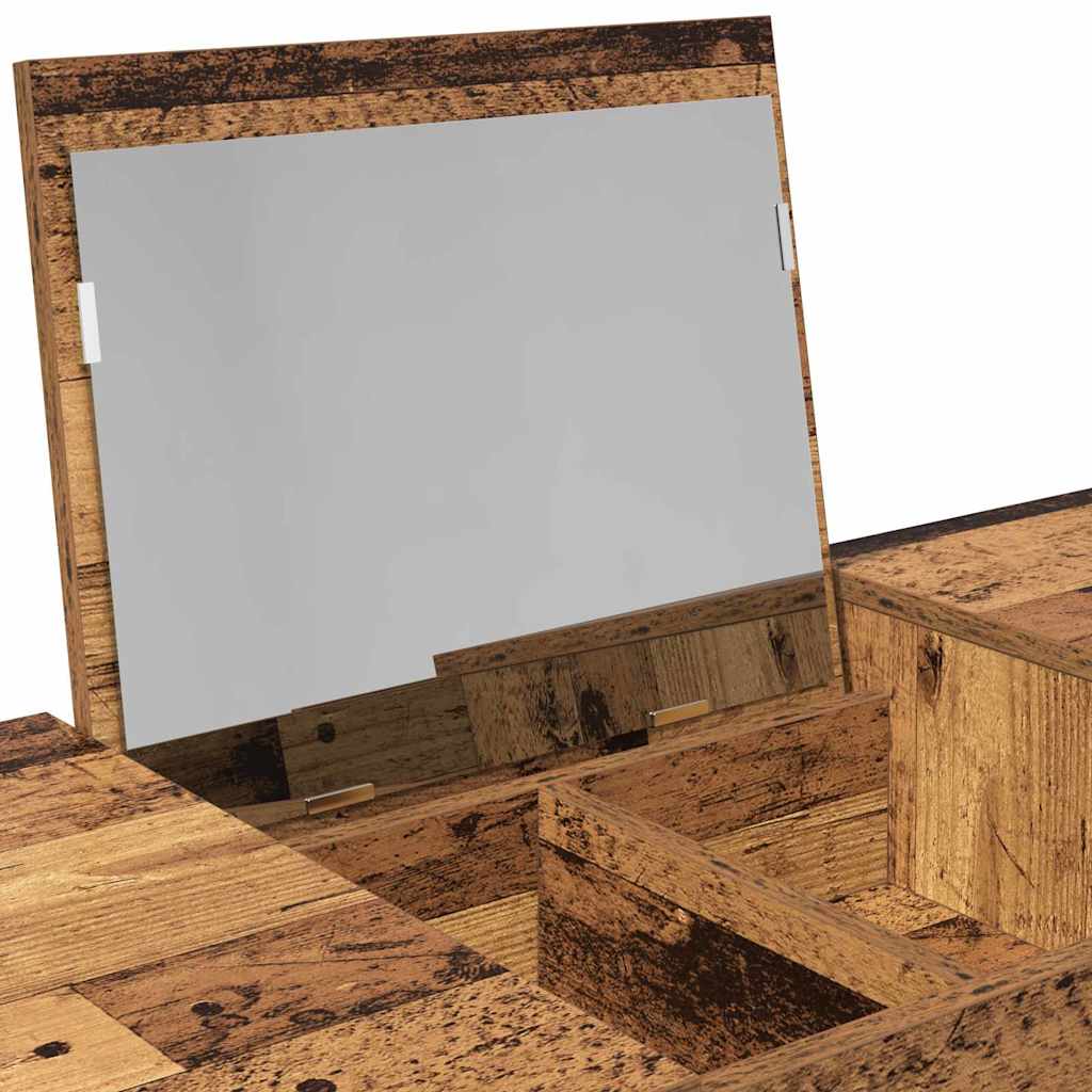 Kozmetički stol s ladicama Staro drvo 100 x 45 x 76 cm
