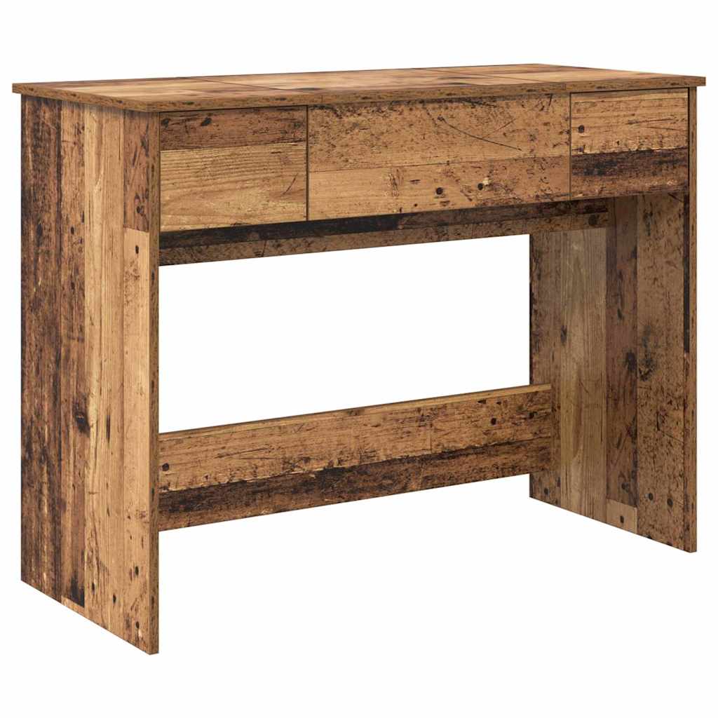 Kozmetički stol s ladicama Staro drvo 100 x 45 x 76 cm