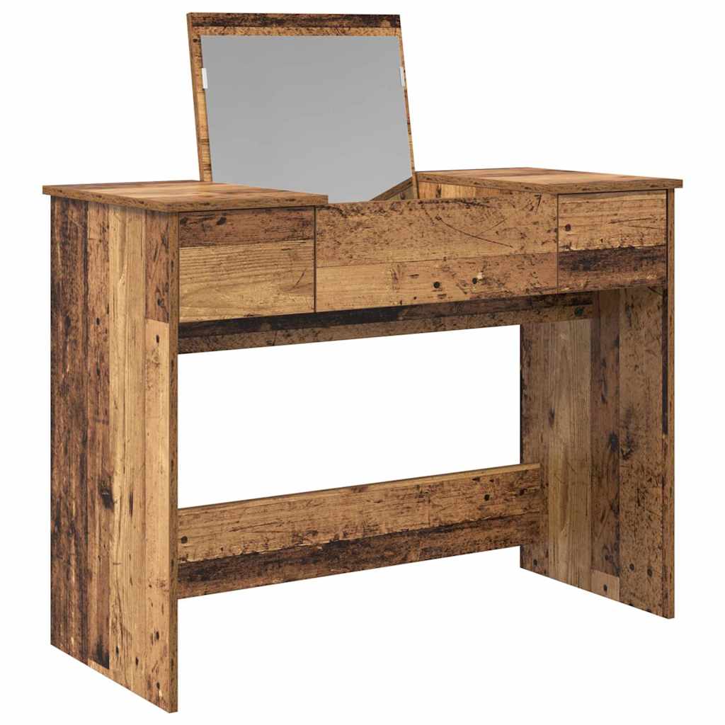 Kozmetički stol s ladicama Staro drvo 100 x 45 x 76 cm