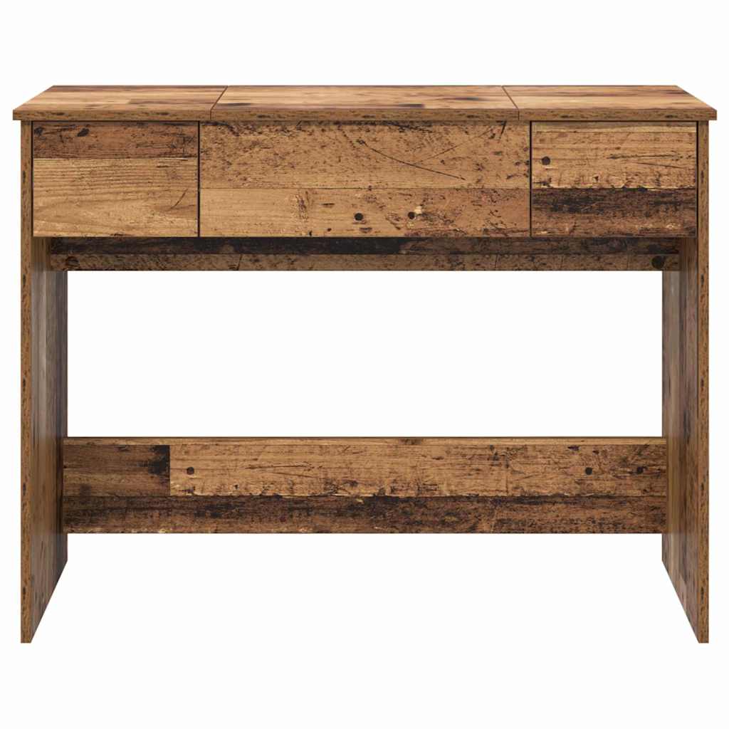 Kozmetički stol s ladicama Staro drvo 100 x 45 x 76 cm