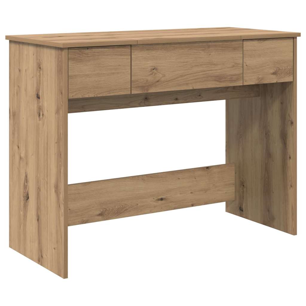 Kozmetički stol s ladicama Umjetnički hrast 100 x 45 x 76 cm