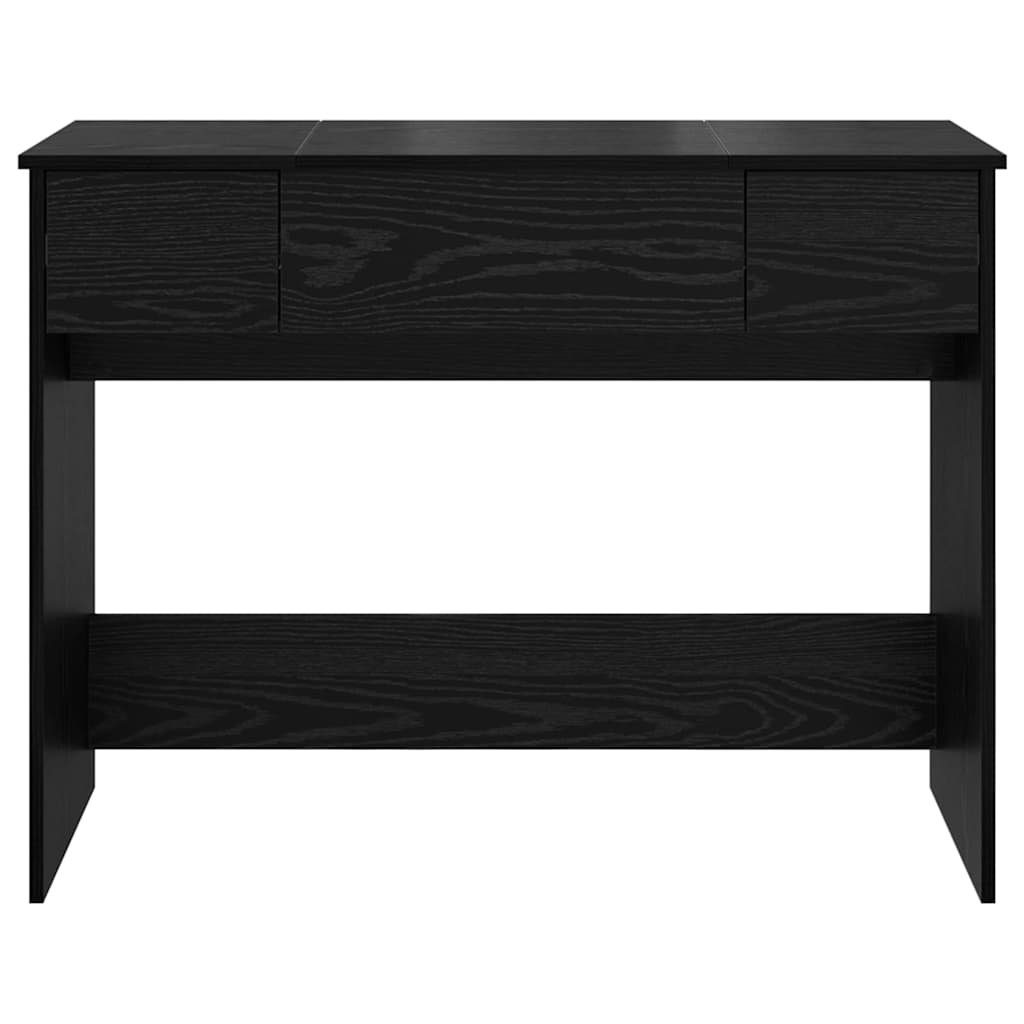 Kozmetički stol s ladicama Crni hrast 100 x 45 x 76 cm