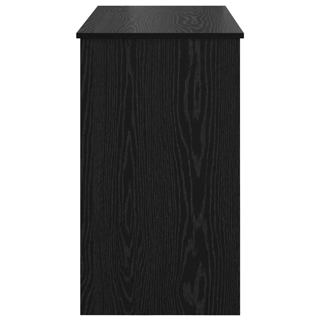 Kozmetički stol s ladicama Crni hrast 100 x 45 x 76 cm