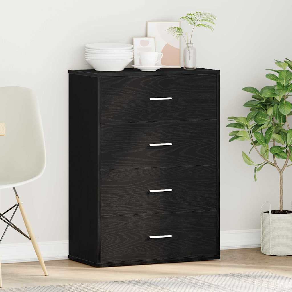 Kreveta s ladicama Crni hrast 60 x 31 x 84 cm Konstruirano drvo