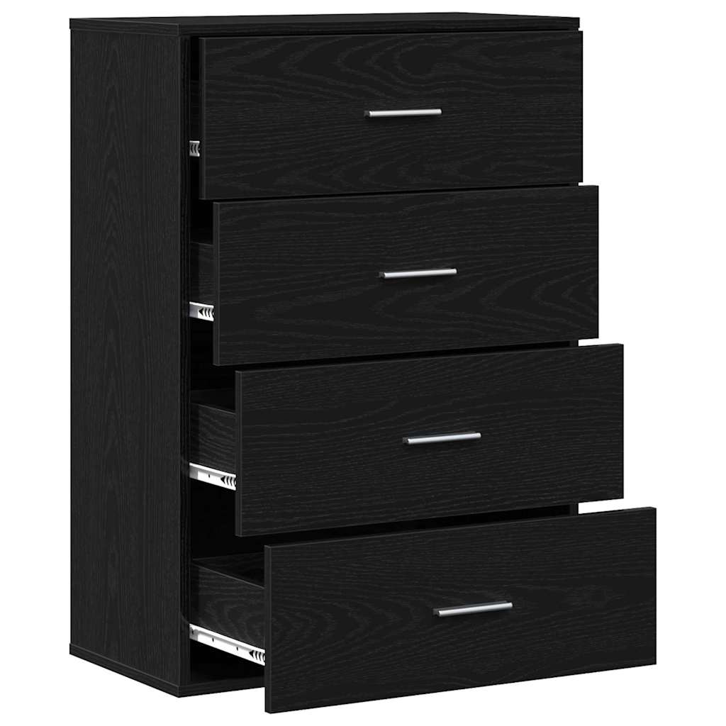 Kreveta s ladicama Crni hrast 60 x 31 x 84 cm Konstruirano drvo