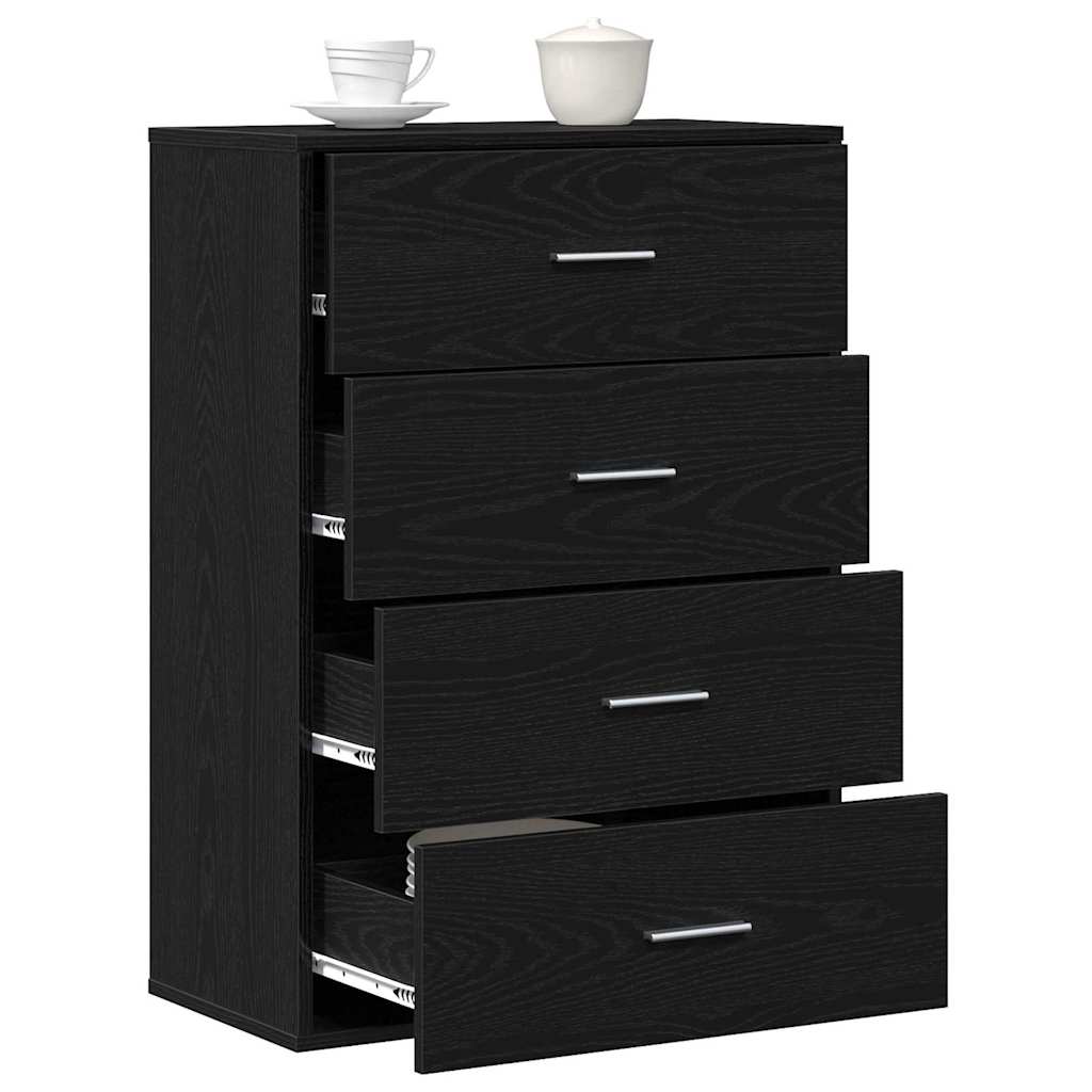 Kreveta s ladicama Crni hrast 60 x 31 x 84 cm Konstruirano drvo