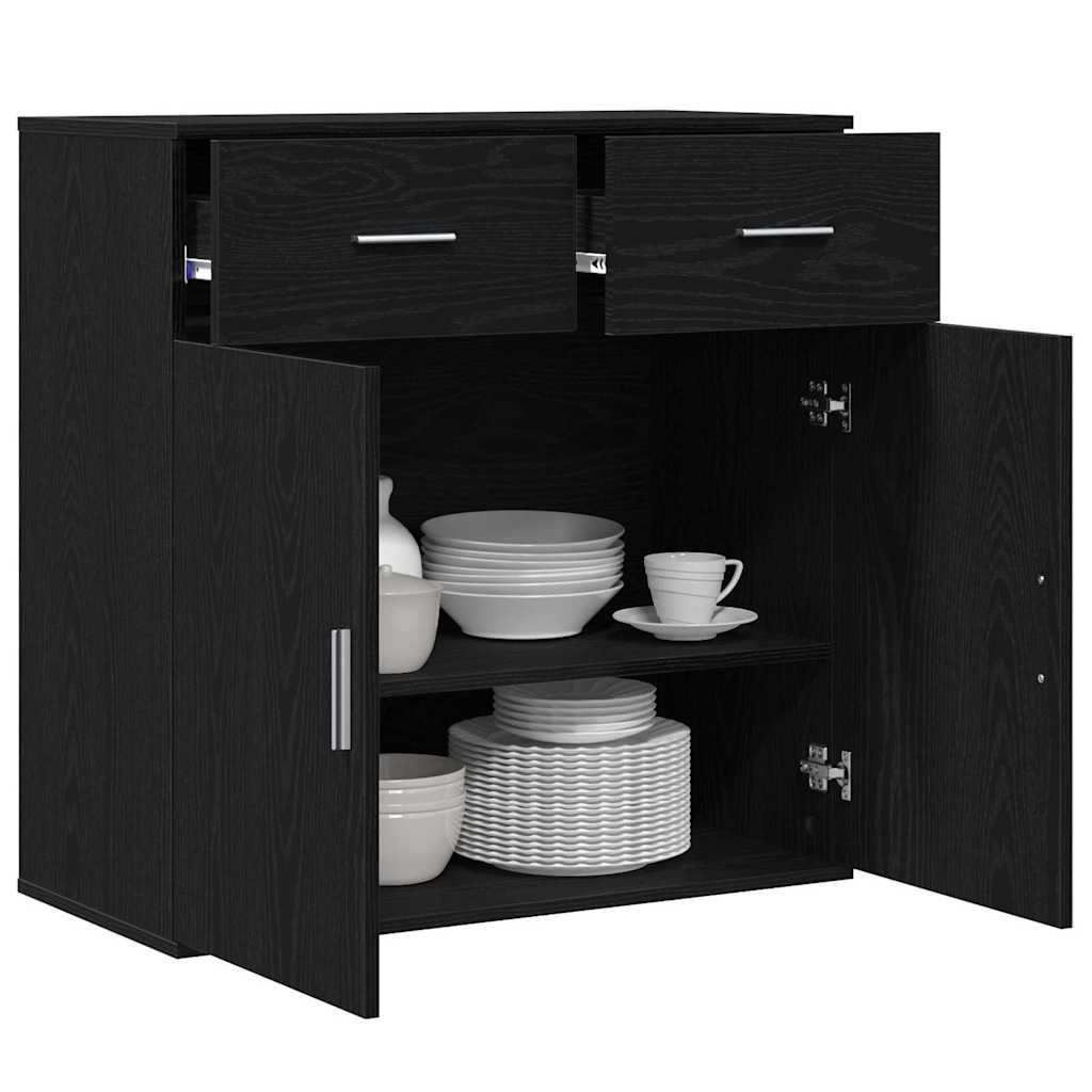 Kreveta s ladicama Crni hrast 78 x 38 x 80 cm Konstruirano drvo