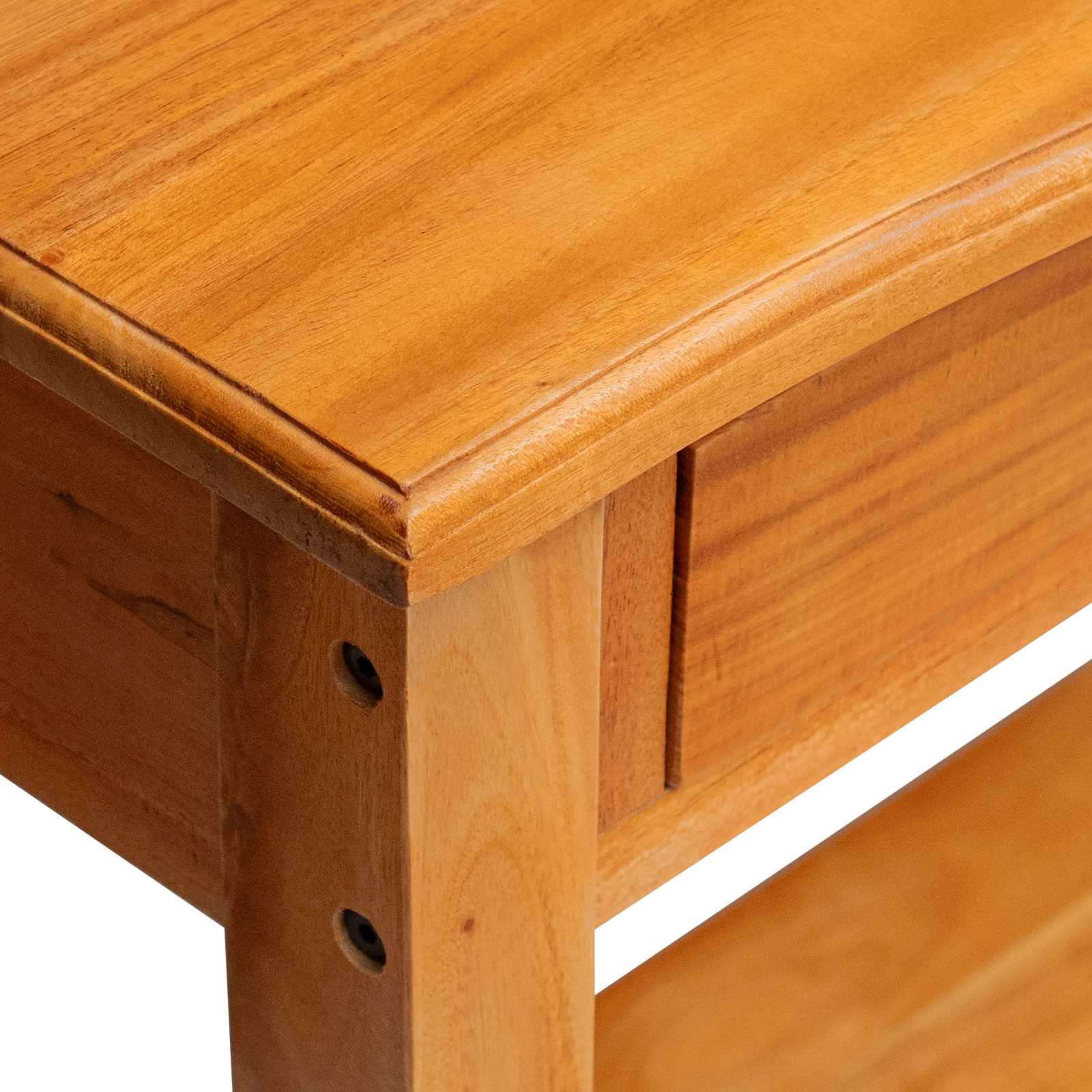 Konzolna stolica s ladicama Prirodna 115 x 32 x 76 cm