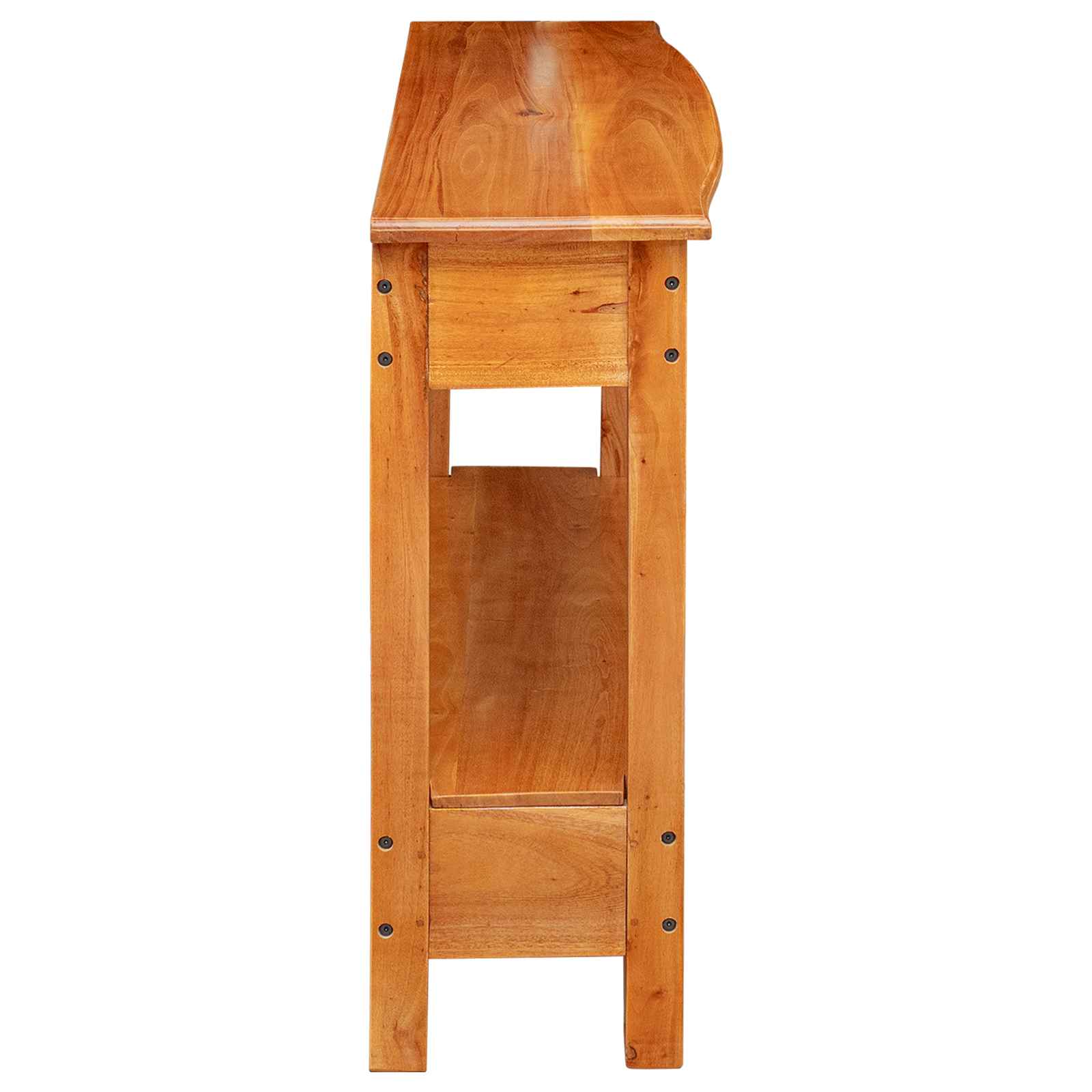 Konzolna stolica s ladicama Prirodna 115 x 32 x 76 cm