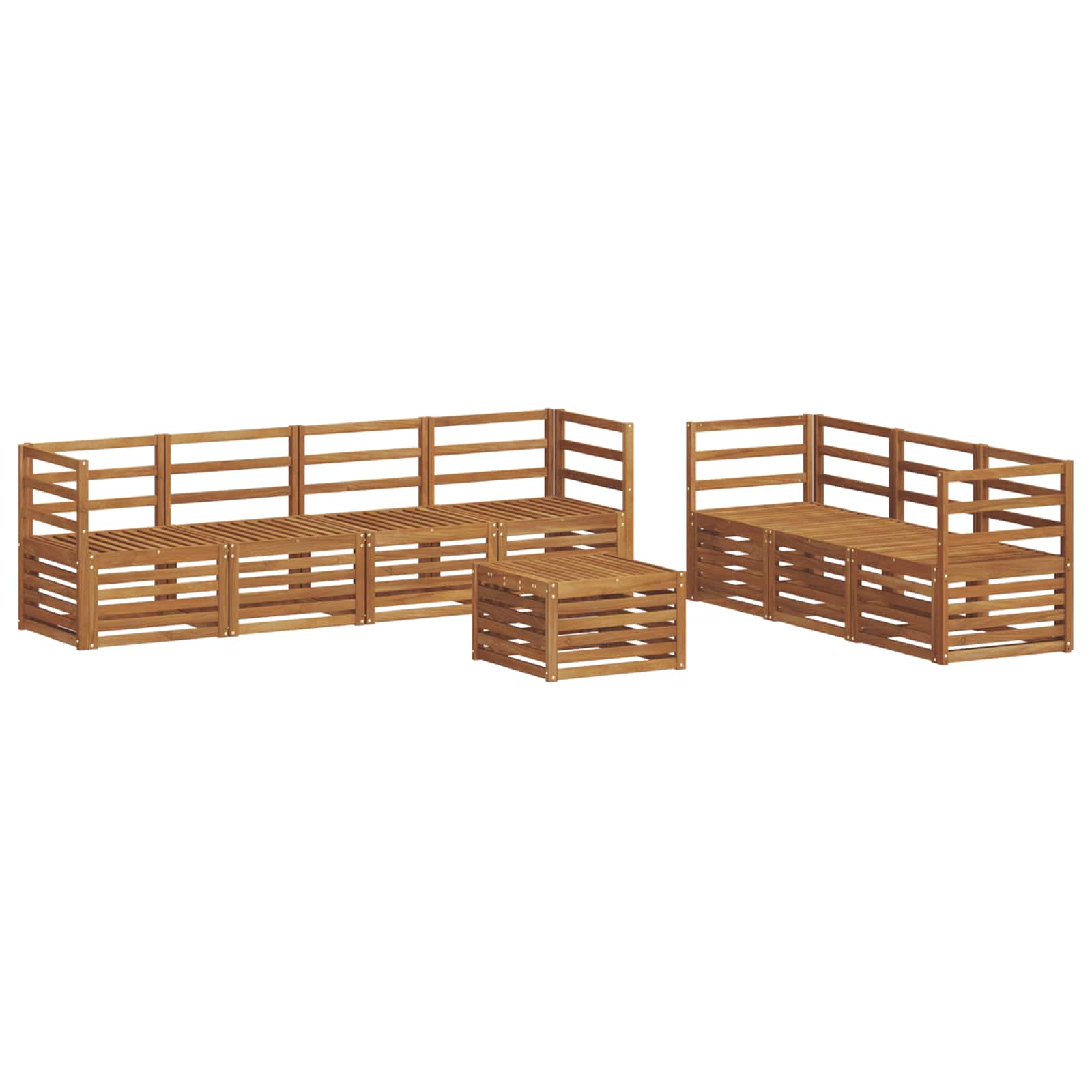 Setovi sofa 8 pcs Prirodna Čvrsto drvo akacije