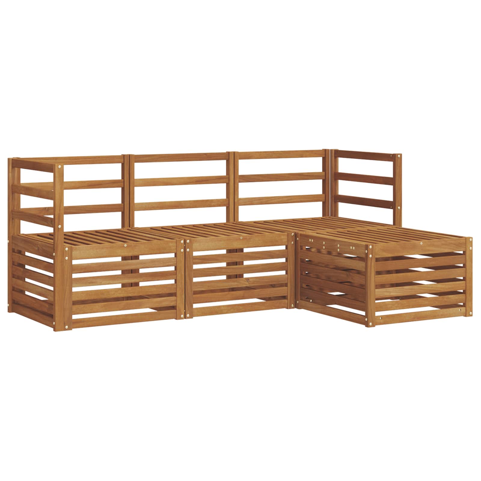Set vanjskih sofa 4 pcs Prirodna
