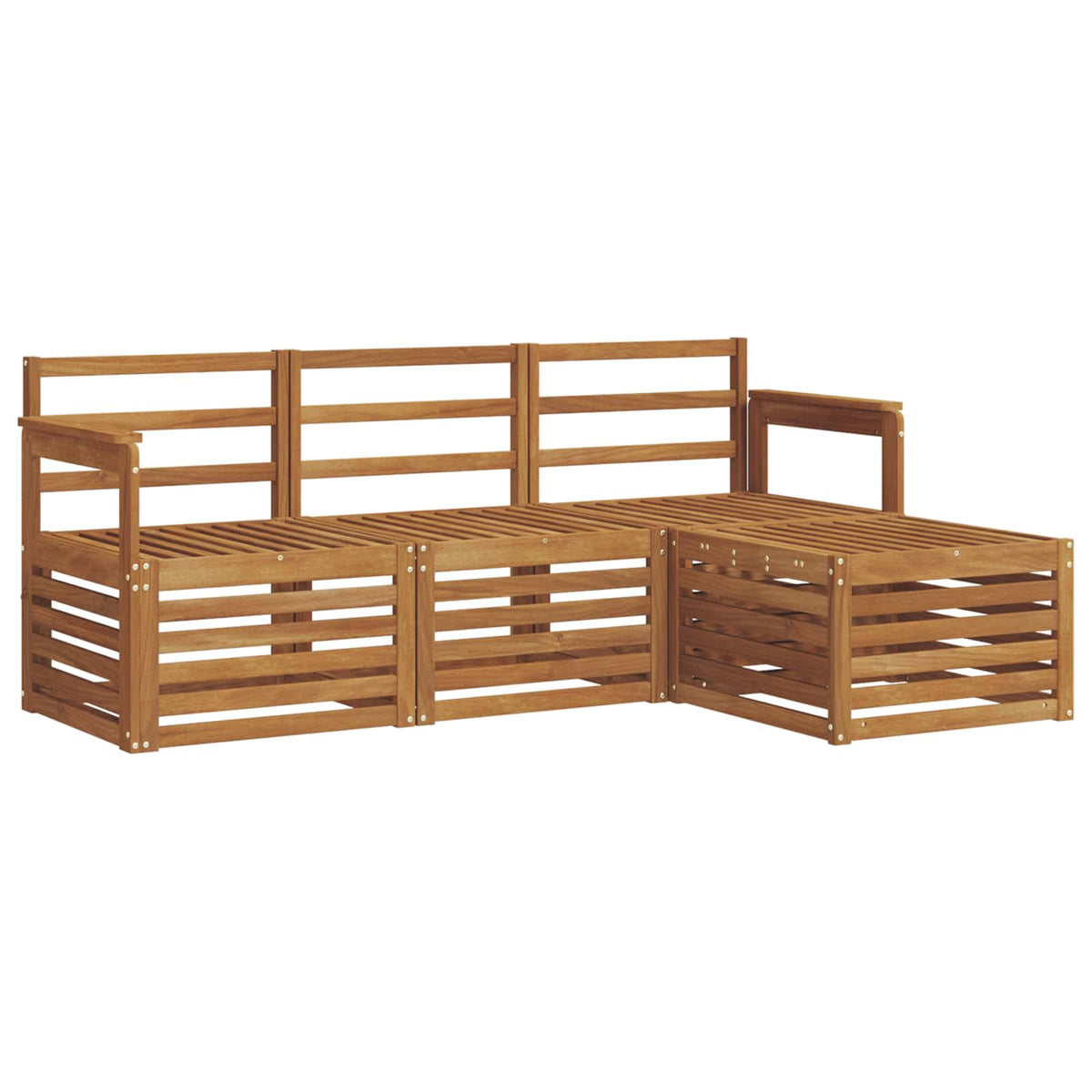 Set vanjskih sofa 4 pcs Prirodna