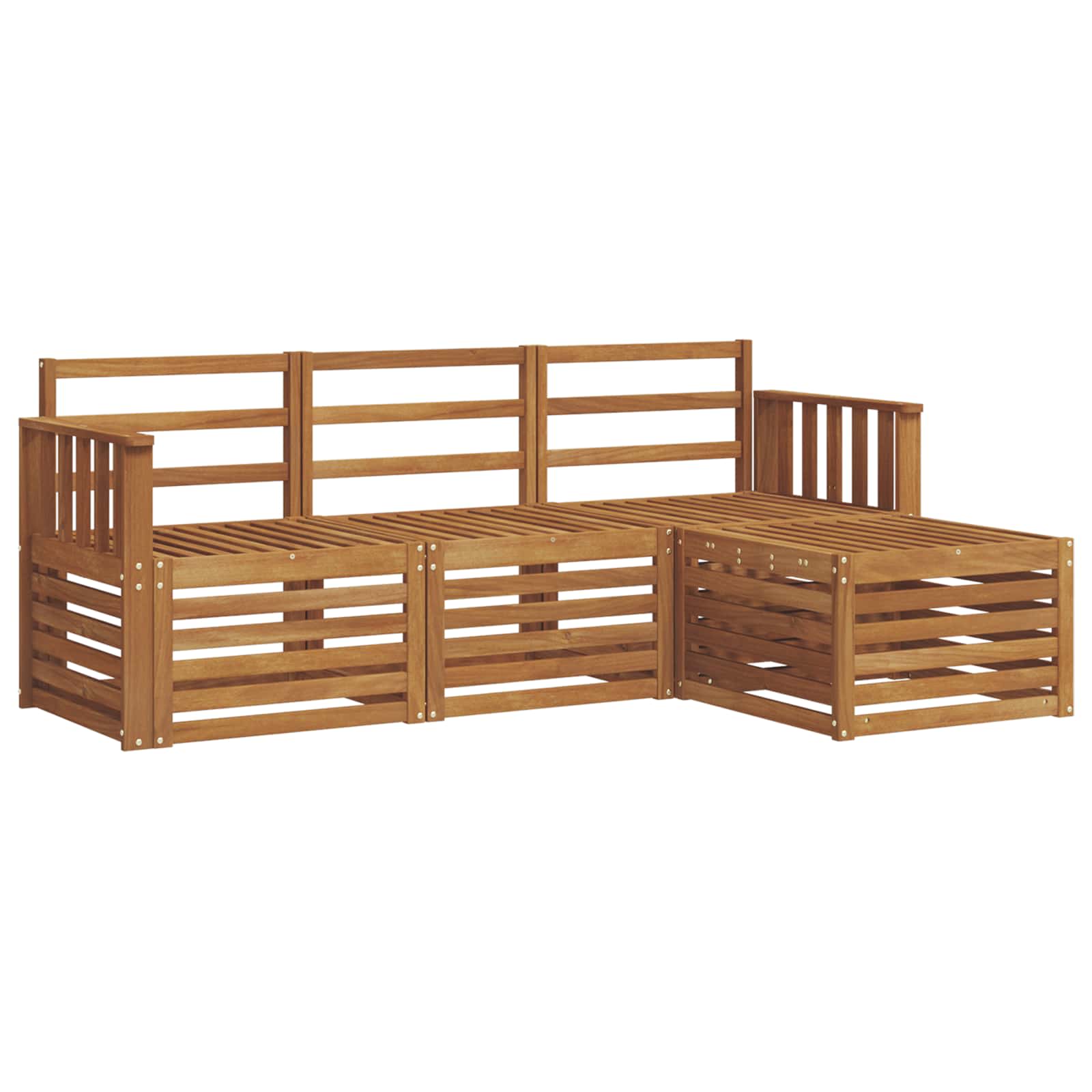 Set vanjskih sofa 4 pcs Prirodna