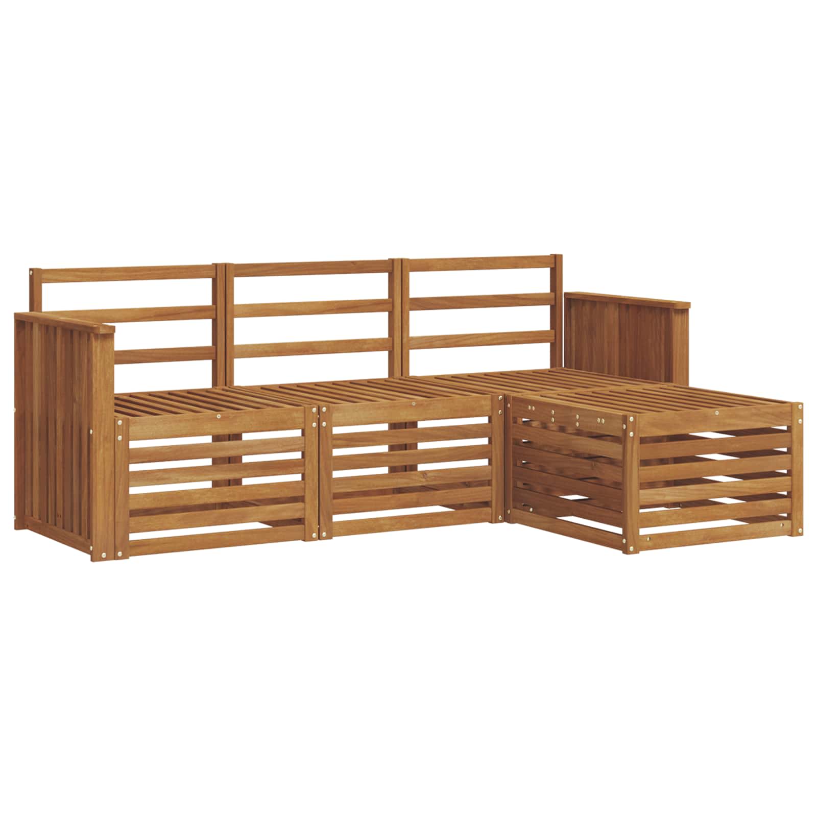 Set vanjskih sofa 4 pcs Prirodna