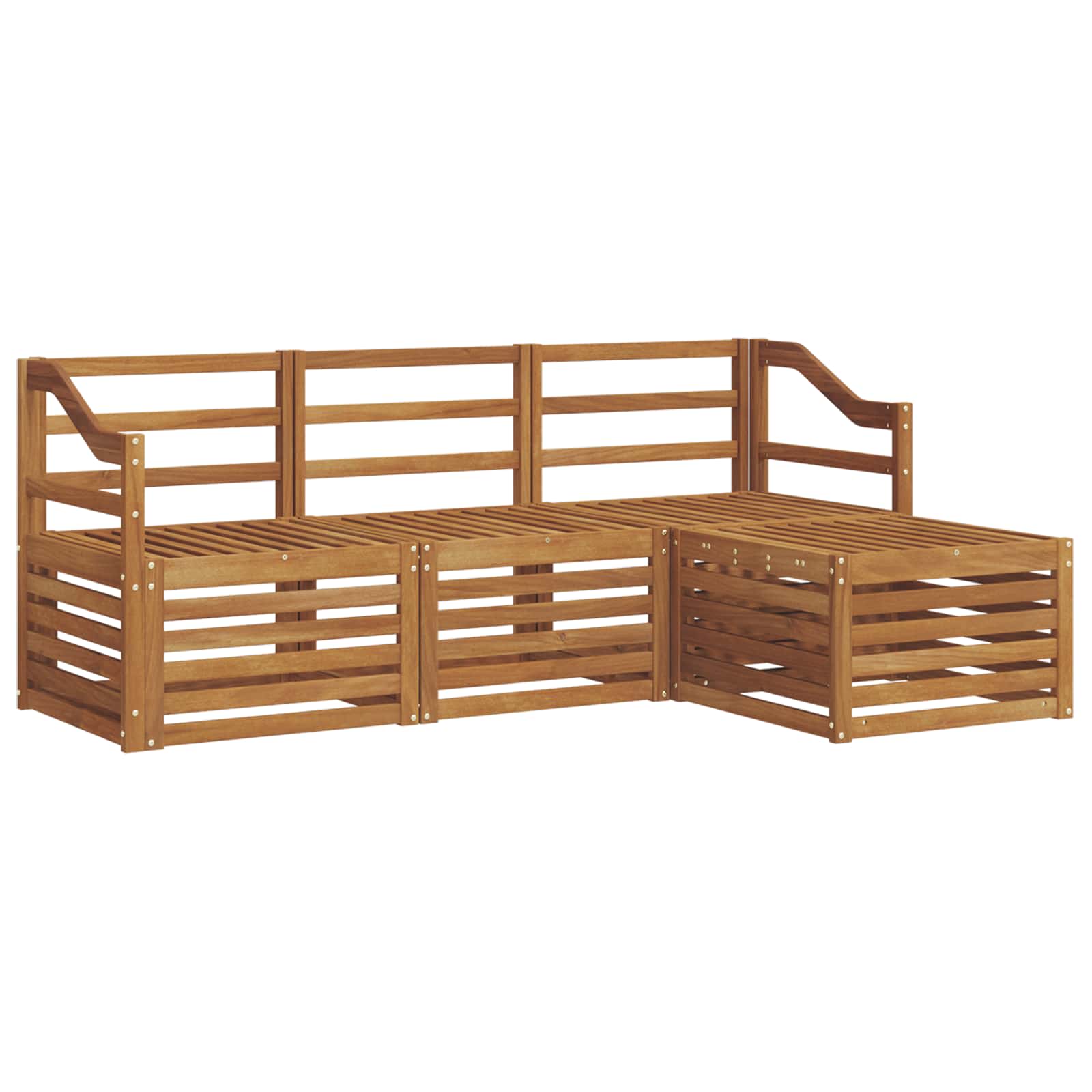 Set vanjskih sofa 4 pcs Prirodna