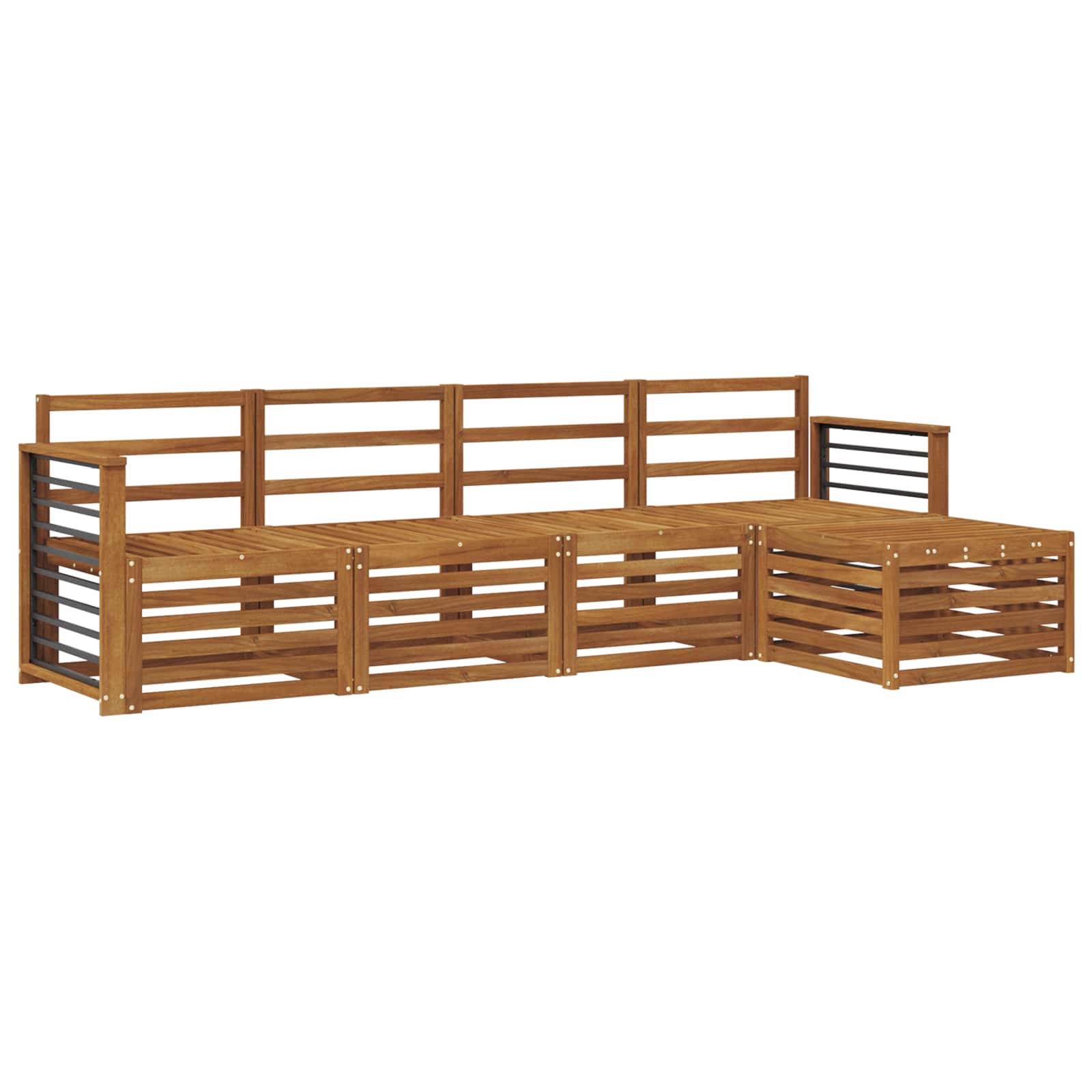Setovi sofa 5 pcs Prirodna Čvrsto drvo akacije
