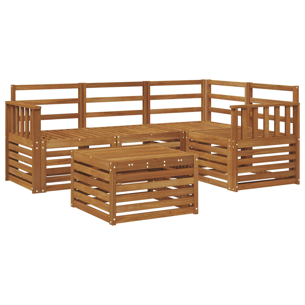 Set vanjskih sofa 5 kom. Prirodna Poliester