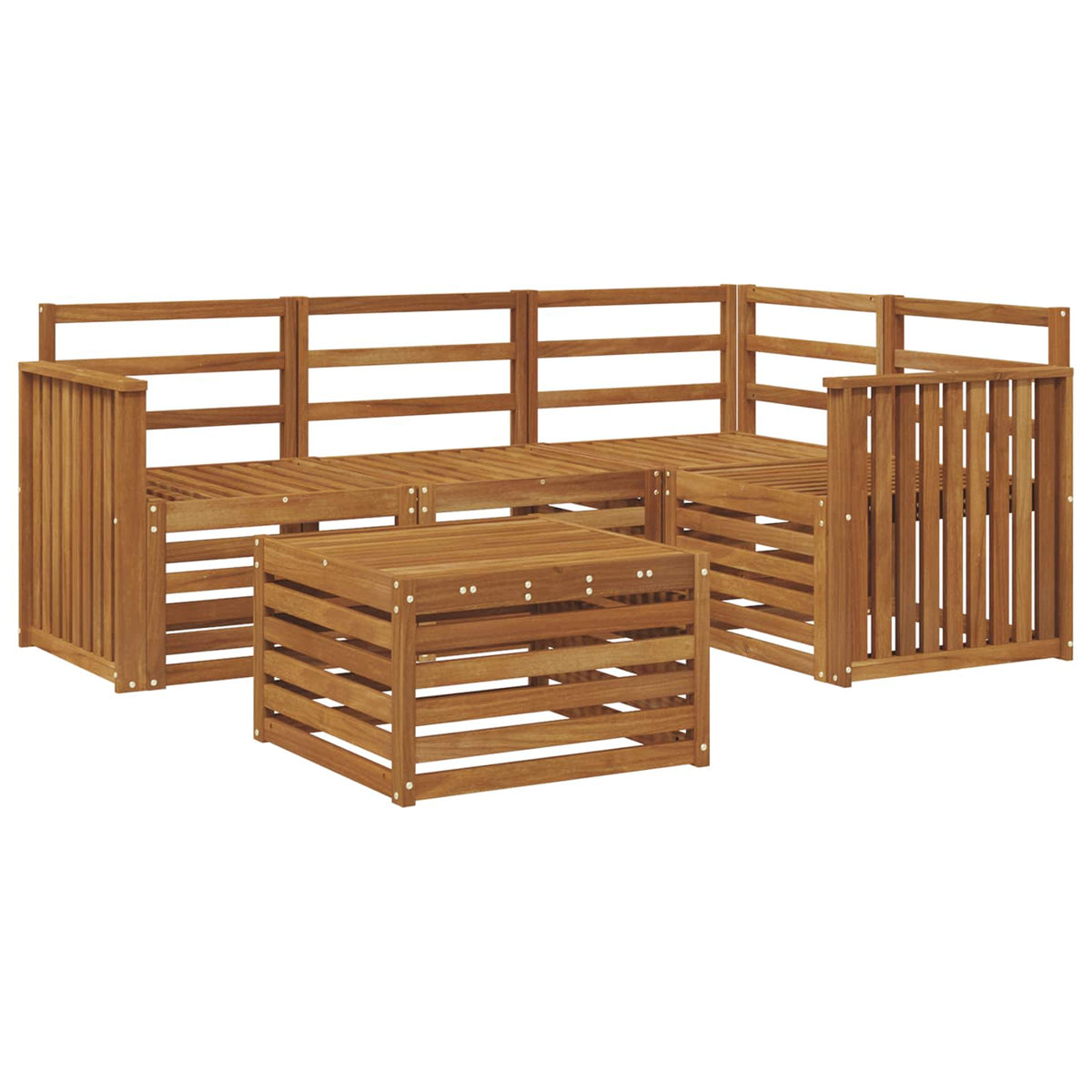 Set vanjskih sofa 5 kom. Prirodna Poliester