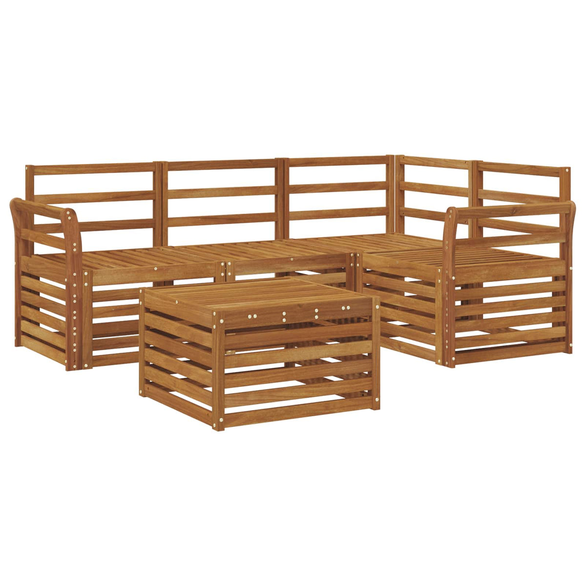 Set vanjskih sofa 5 kom. Prirodna Poliester