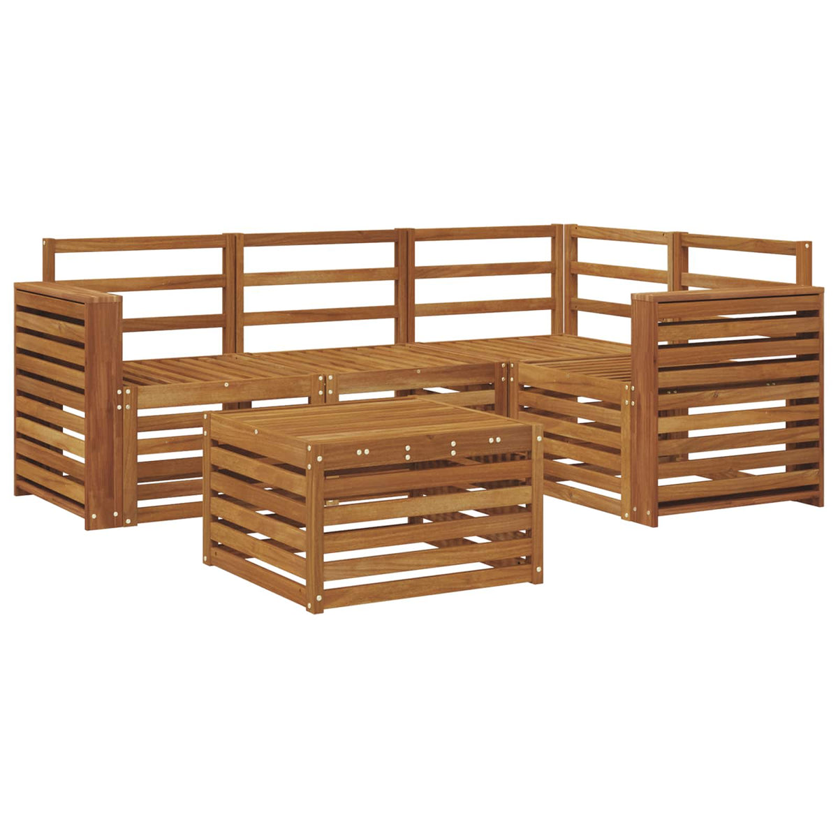 Set vanjskih sofa 5 kom. Prirodna Poliester