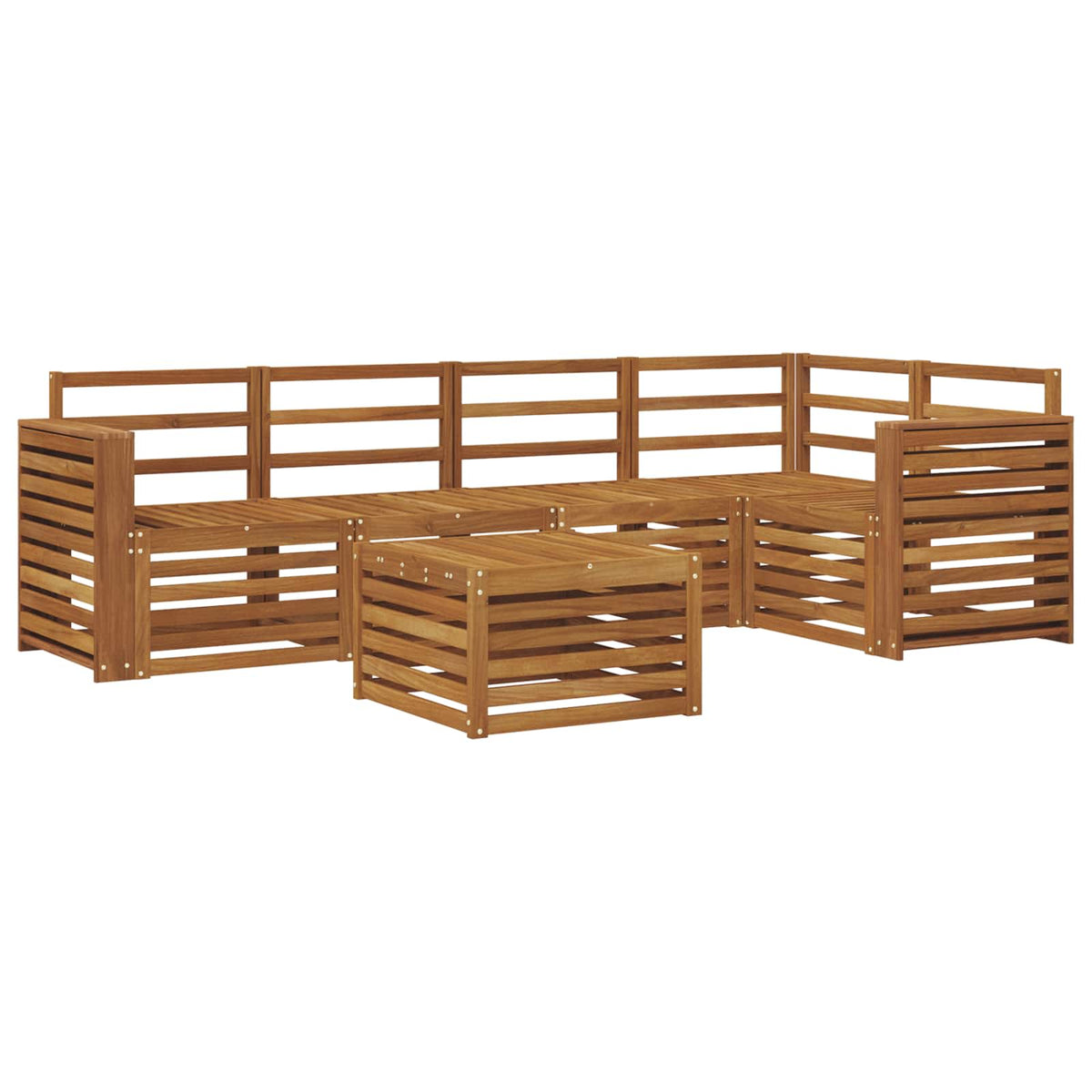 Set vanjskih sofa 6 kom. Prirodna Poliester