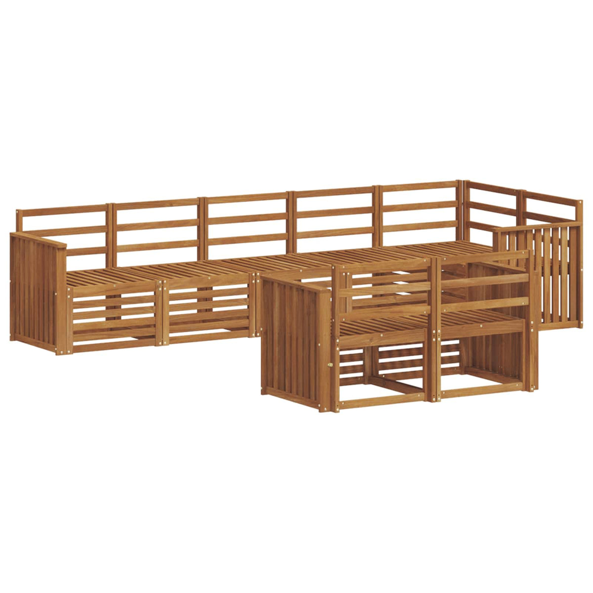 Set vanjskih sofa 8 kom. Prirodna Poliester