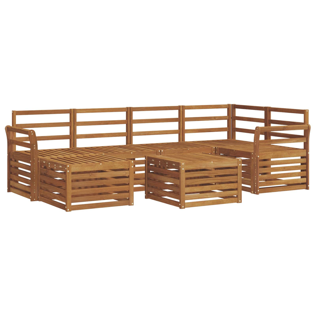 Set vanjskih sofa 7 kom. Prirodna Poliester
