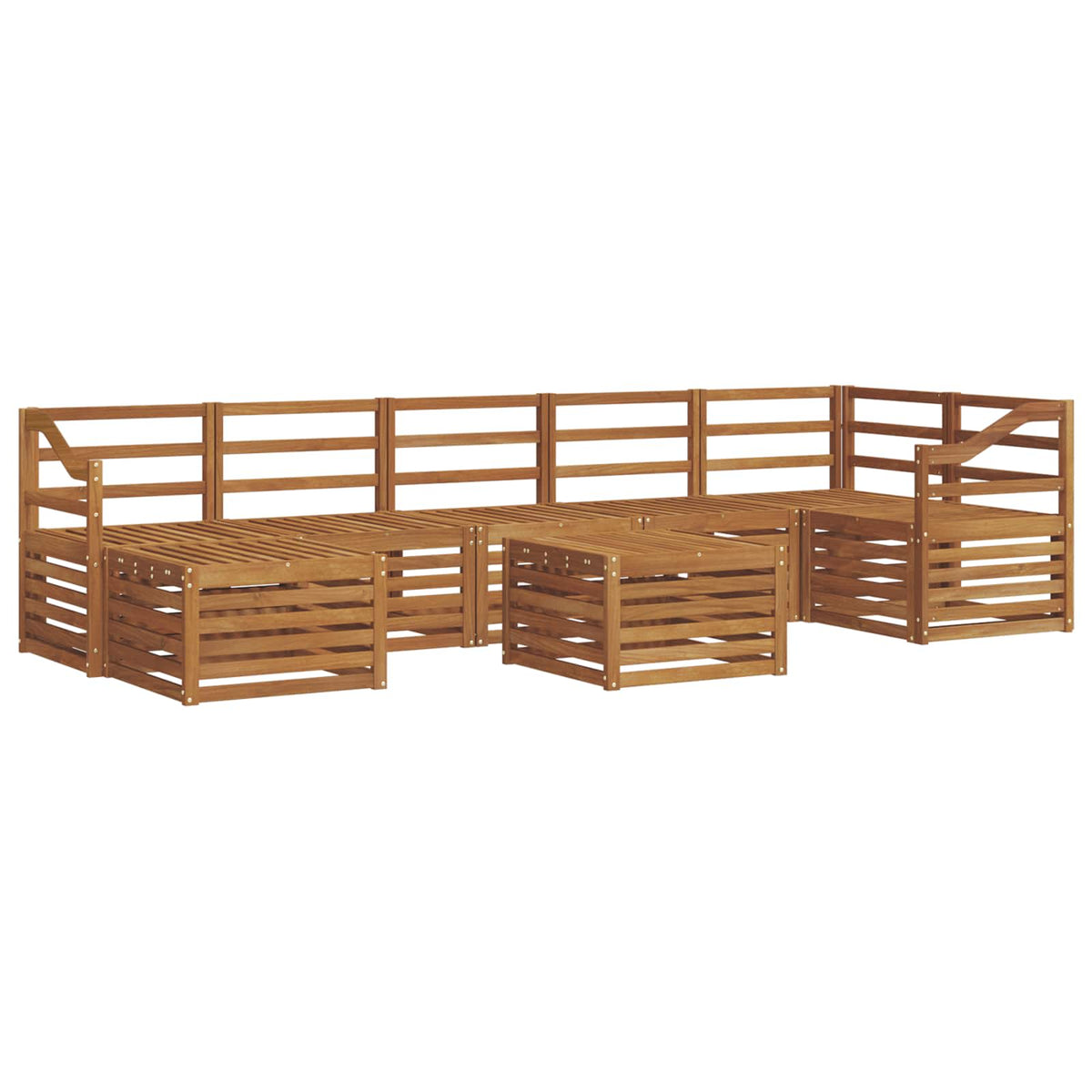 Set vanjskih sofa 8 kom. Prirodna