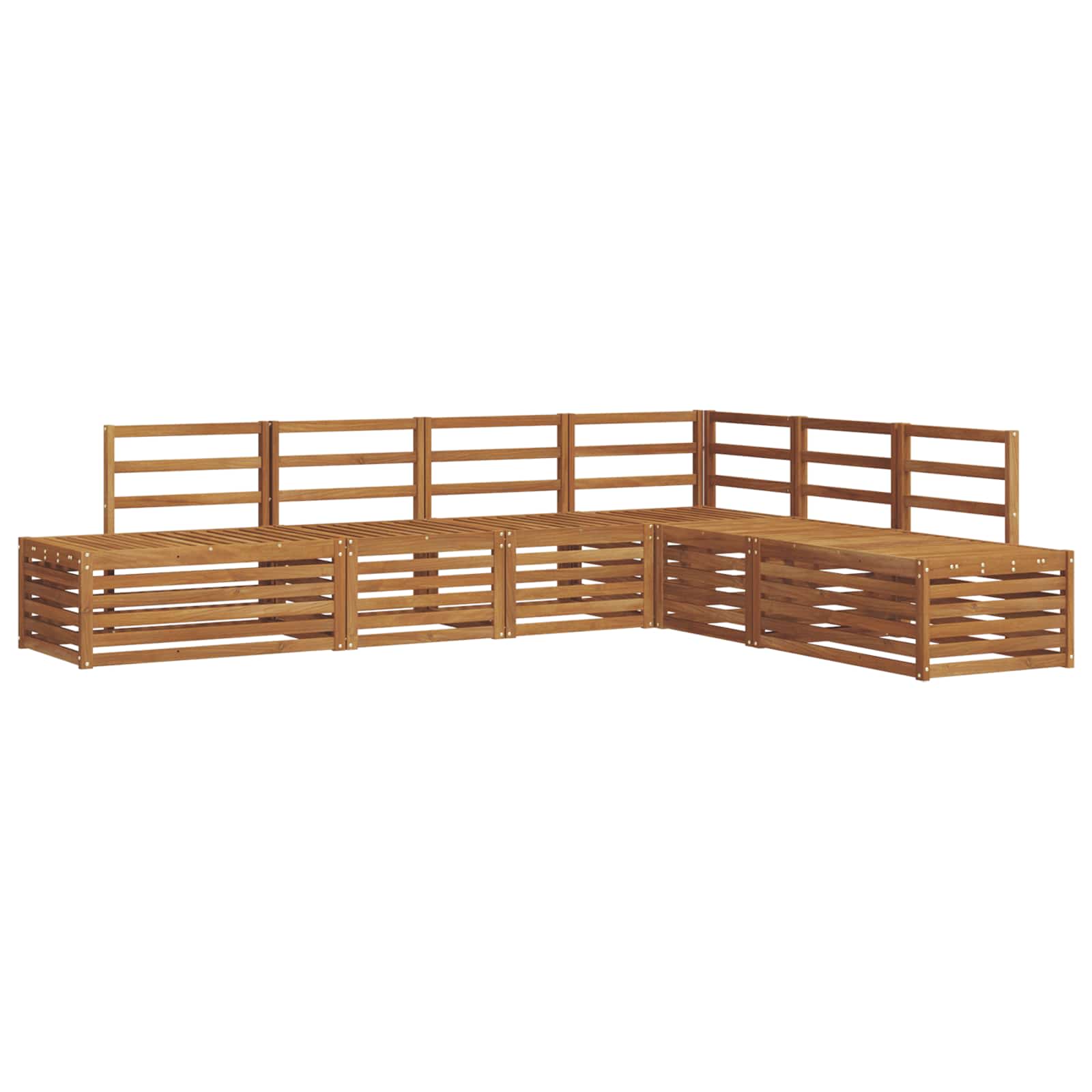 Set vanjskih sofa Prirodna 273 x 213,5 x 73 cm