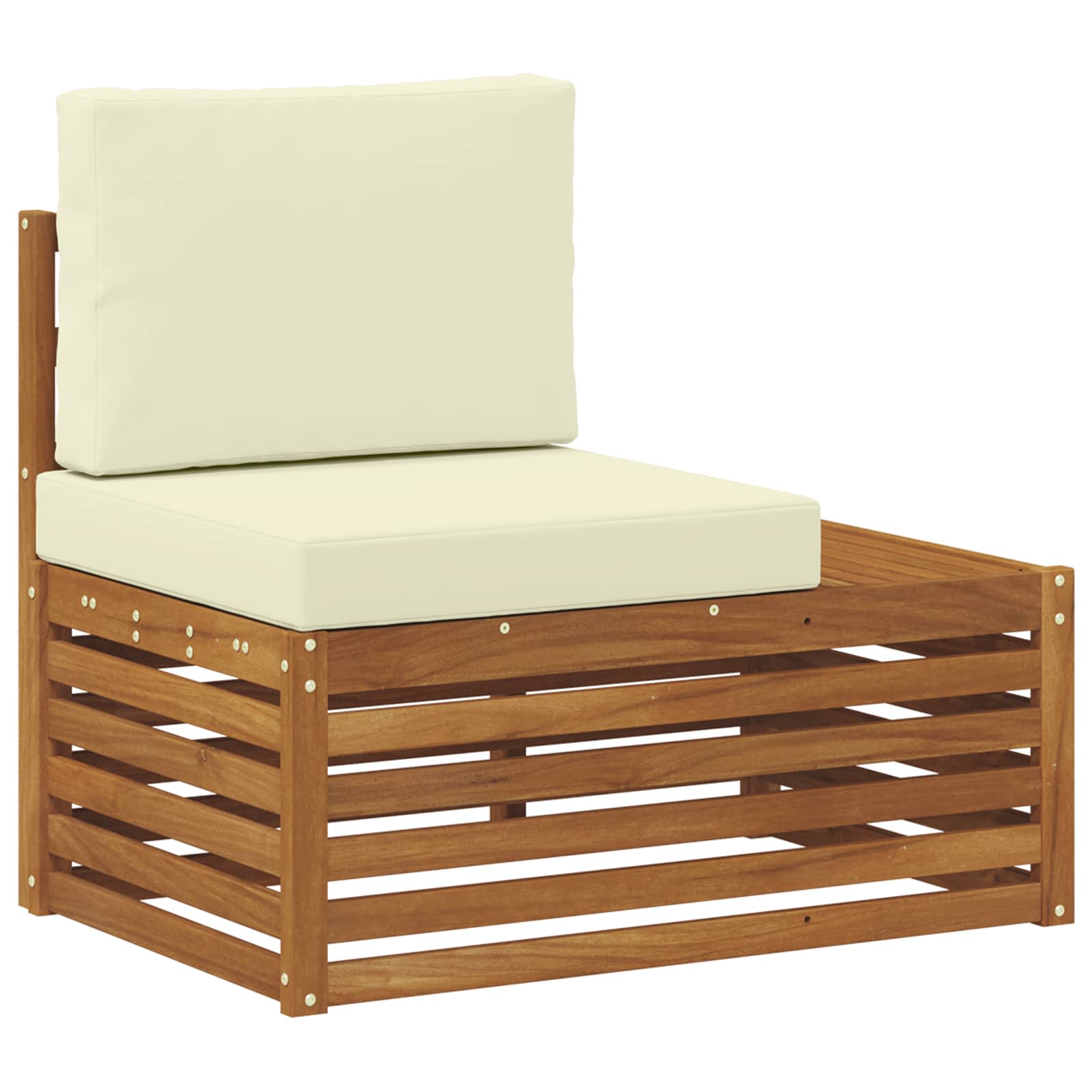 Set vanjskih sofa Prirodna i krem 273 x 213,5 x 73 cm