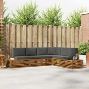Set vanjskih sofa Prirodna i antracit 273 x 213,5 x 73 cm