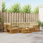 Set vanjskih sofa 7 pcs Prirodna i bež