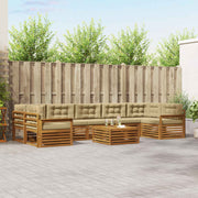 Set vanjskih sofa 8 kom. Prirodna i bež