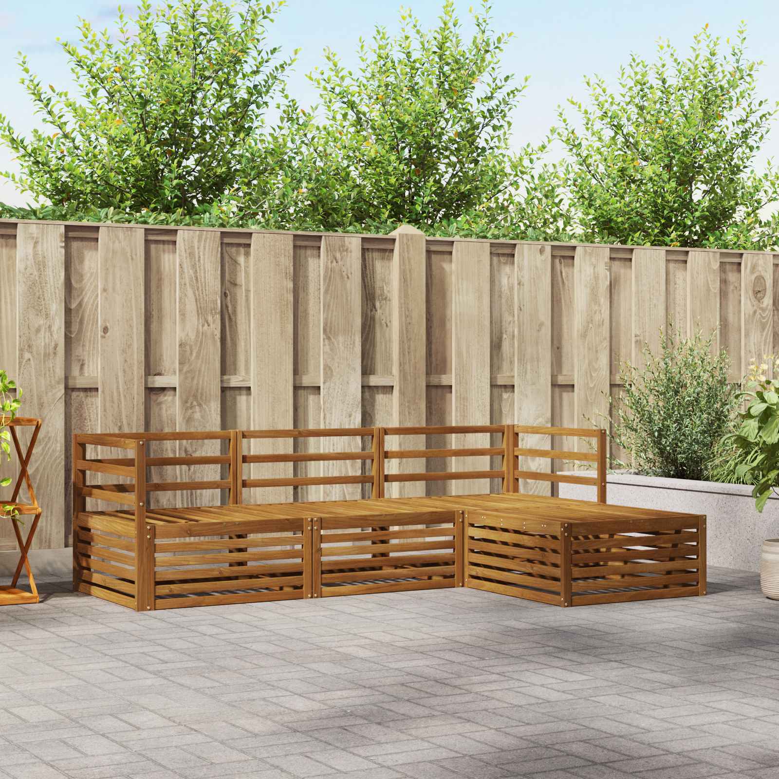 Set vanjskih sofa Prirodna 245,5 x 162,5 x 73 cm