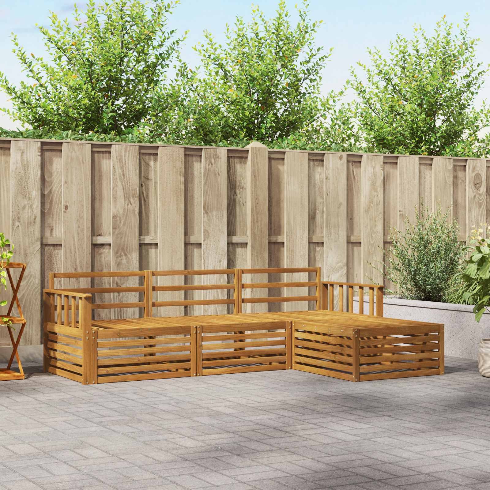 Set vanjskih sofa Prirodna 249,5 x 162,5 x 73 cm