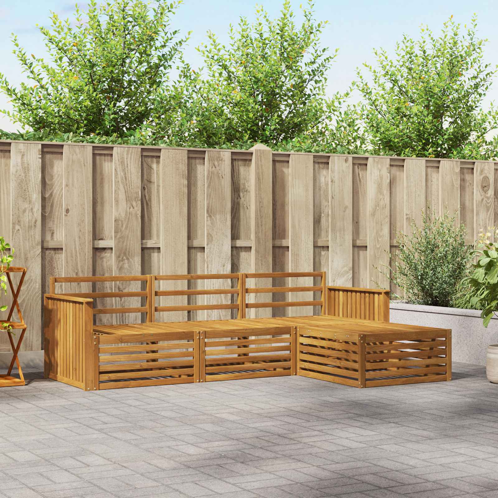 Set vanjskih sofa Prirodna 249,5 x 162,5 x 73 cm