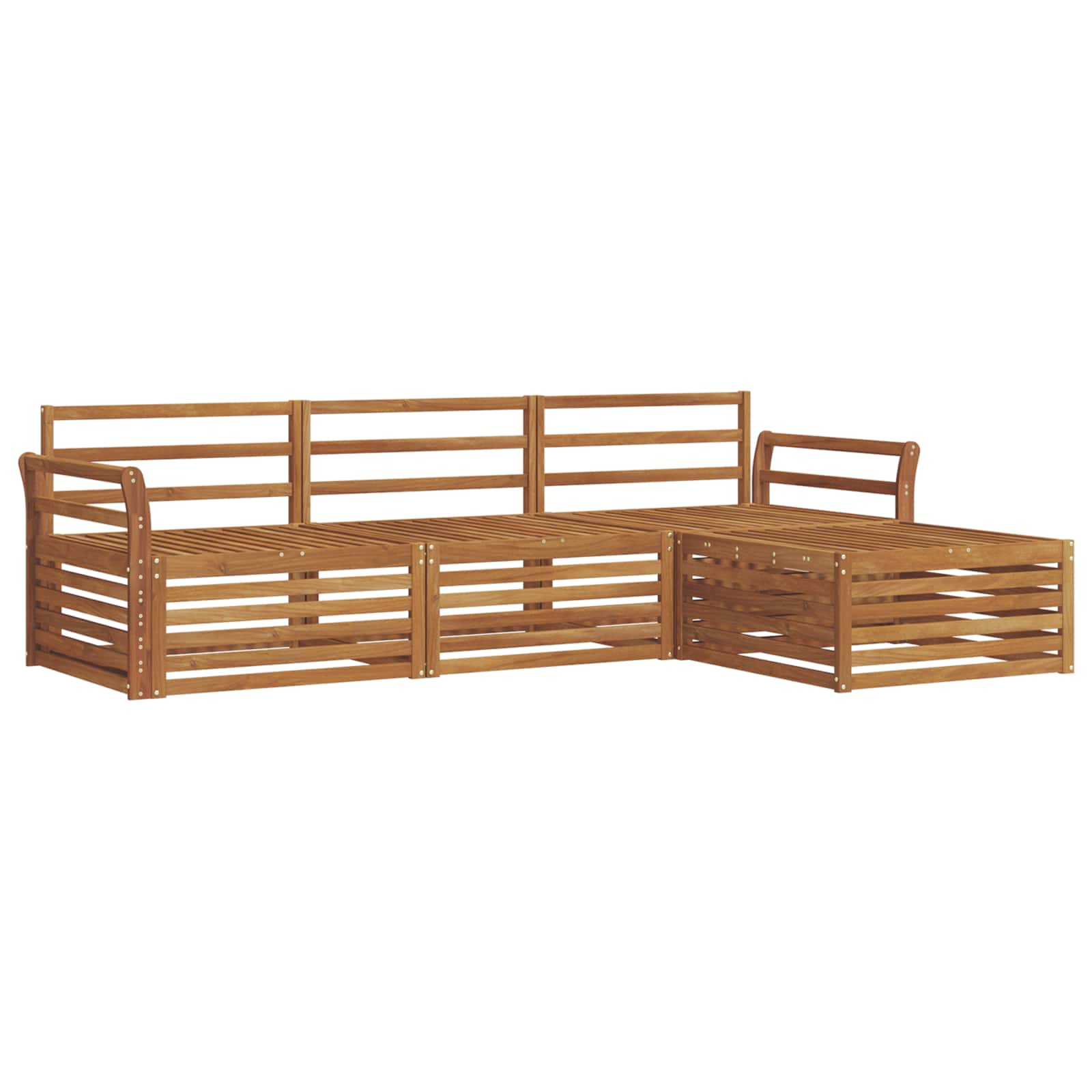 Set vanjskih sofa Prirodna 254 x 162,5 x 73 cm