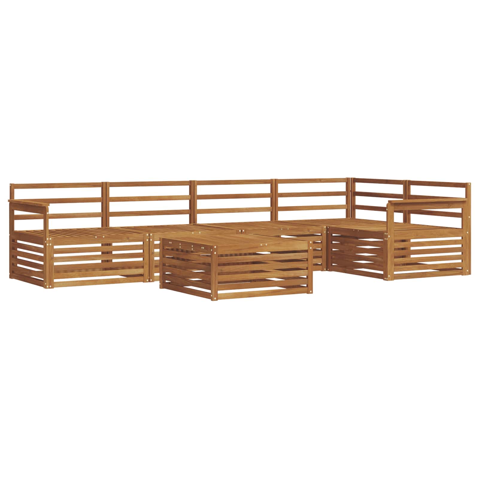 Set vanjskih sofa 6 pcs Prirodna