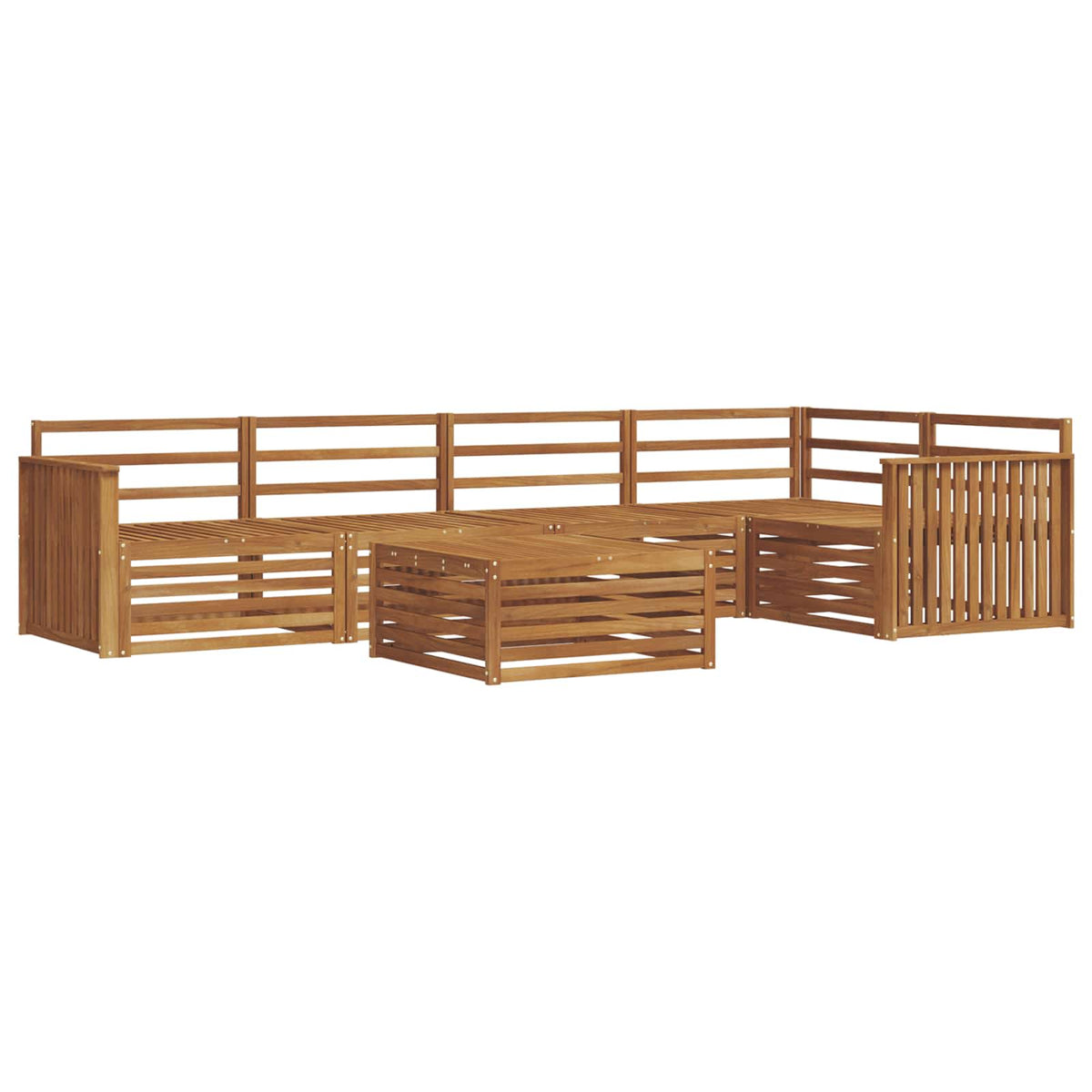 Set vanjskih sofa 6 kom. Prirodna