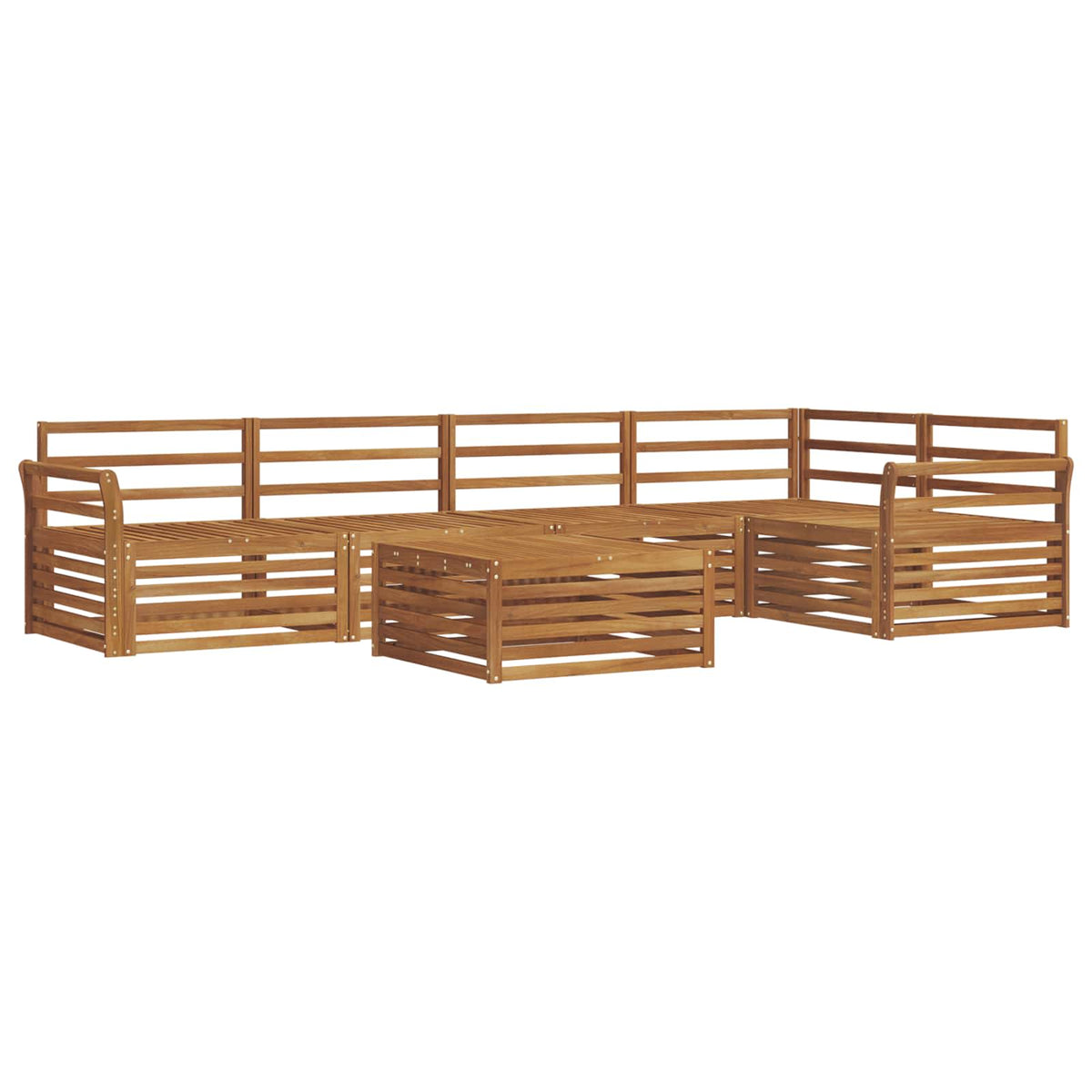 Set vanjskih sofa 6 pcs Prirodna