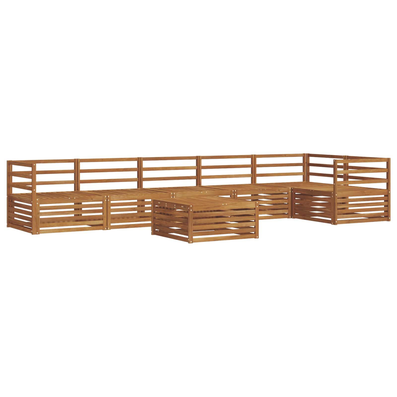 Set vanjskih sofa 7 pcs Prirodna
