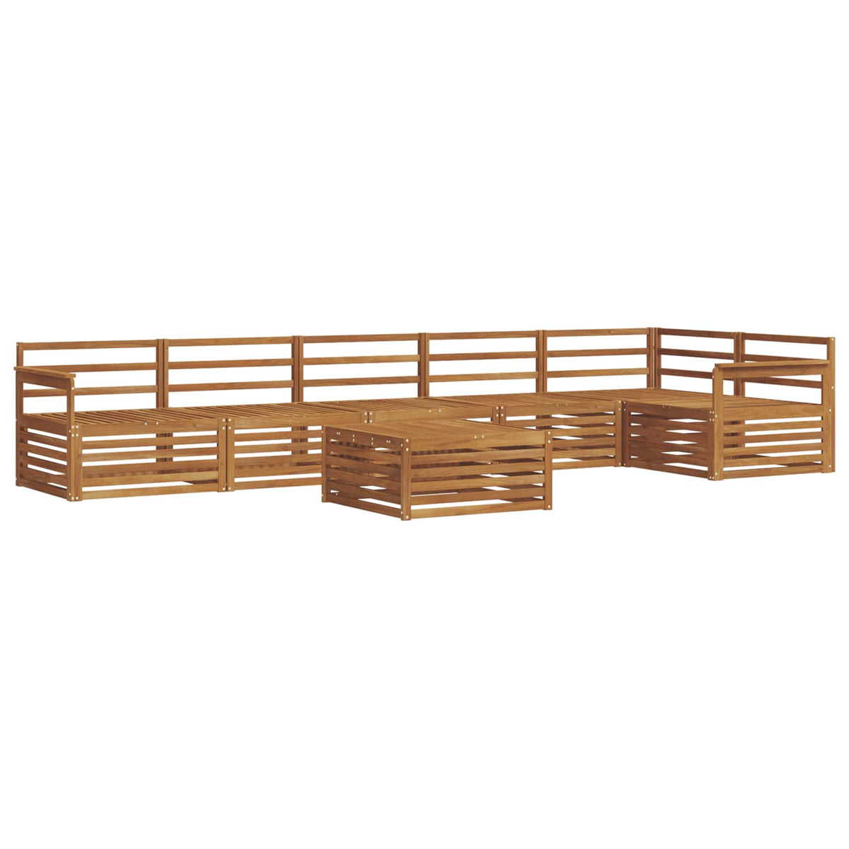 Set vanjskih sofa 7 pcs Prirodna